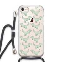 Dinos: iPhone 8 Transparant Hoesje met koord