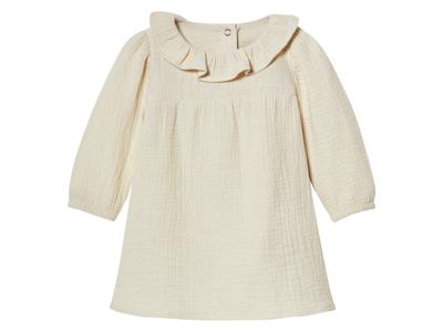lupilu Mousseline baby jurk (Beige, 50/56)
