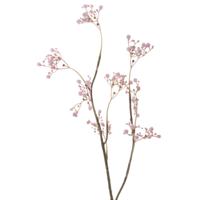 Gipskruid/gypsophila - kunstbloemen - takken - roze - 66 cm   -