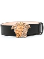 Versace ceinture La Medusa en cuir - Noir