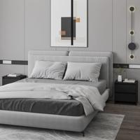 Nachtkastjes 2 st 45x34,5x44,5 cm bewerkt hout zwart