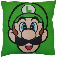 Dubbelzijdig kussen - Vierkant - MARIO BROS - Mario en Luigi - Microvezel - 40 x 40 cm