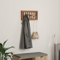 VidaXL Hanger bruin 50 x 11 x 25 cm massief mahoniehout
