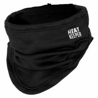 Heat Keeper Thermo fleece windvanger sjaal/shawl - zwart - met trekkoord - volwassenen - one size