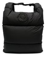 Moncler sac à dos matelassé à patch logo - Noir - thumbnail