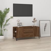 Tv-meubel 102x44,5x50 cm bewerkt hout bruin eikenkleur