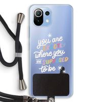 Right Place: Xiaomi Mi 11 Lite Transparant Hoesje met koord