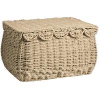 Mand Moda met deksel - bruin - 32x42x25 cm - Leen Bakker