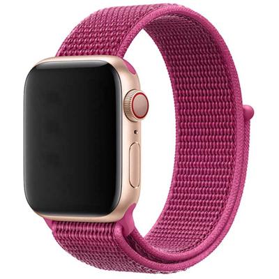 Apple Watch SE 3 Bandje Flyne - Geweven - Nylon - Drakenfruit -