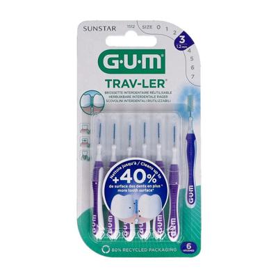Gum Trav-Ler Interdentaal Borsteltje 1,2mm 6 Stuks