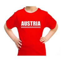 Austria / Oostenrijk supporter t-shirt rood voor kids