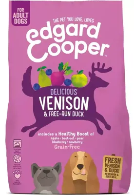 Edgard & Cooper brokjes hert & scharreleend graanvrij 2,5 kg