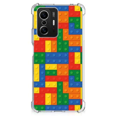 Xiaomi 11T | 11T Pro Doorzichtige Silicone Hoesje Blokken Xiaomi 11T | 11T Pro Doorzichtige Silicone Hoesje Blokken