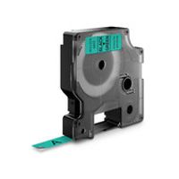 Huismerk DYMO D1 40919/S0720740 Labeltape 9mm Zwart op Groen - thumbnail