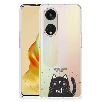 OPPO Reno8 T 5G Telefoonhoesje met Naam Cat Good Day OPPO Reno8 T 5G Telefoonhoesje met Naam Cat Good Day