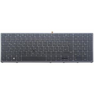 Notebook keyboard for HP Zbook 15 G3 17 G3 with pointer frame backlit German
