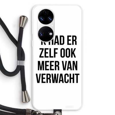 Meer verwacht: Huawei P50 Transparant Hoesje met koord