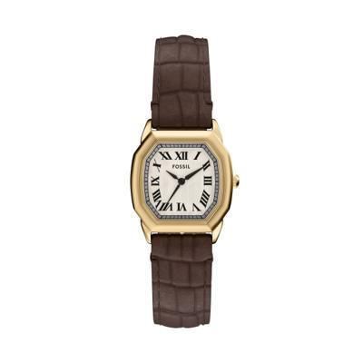 Horlogeband Fossil ES5426 Leder Bruin 16mm
