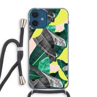 Fantasie jungle: iPhone 12 mini Transparant Hoesje met koord