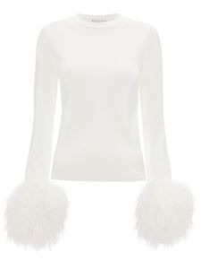 JW Anderson pull à détails de pompons - Blanc