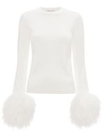 JW Anderson pull à détails de pompons - Blanc