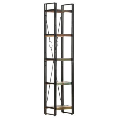 Boekenkast met 5 schappen 40x30x180 cm massief gerecycled hout