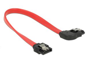 Delock 83967 SATA 6 Gb/s Kabel recht naar haaks 20cm rood