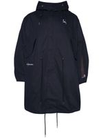 Fred Perry parka à logo imprimé - Noir