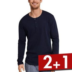 Schiesser Mix and Relax Long Sleeve Shirt Button