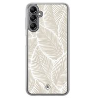 Samsung Galaxy A14 hybride hoesje - Palmy leaves beige - thumbnail