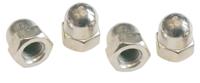 Dresselhaus dopmoer cap nuts, m6 / din1587 brass, nickel-plated