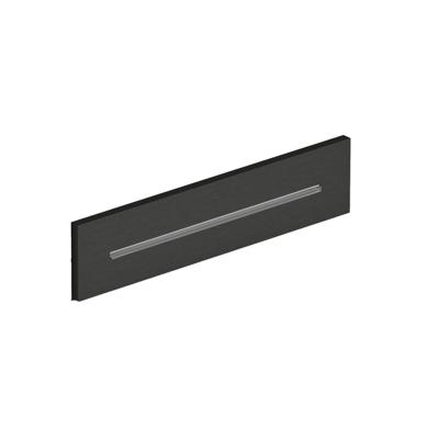 Hotbath Mate Cascade - inbouw - wand - rechthoek - Mat Zwart PVD M162MBP