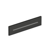 Hotbath Mate Cascade - inbouw - wand - rechthoek - Mat Zwart PVD M162MBP