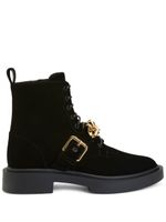 Giuseppe Zanotti bottines Adric en velours - Noir