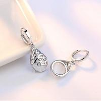 925 Sterling Zilver Moonlight Opal tranen Totem Drop Earrings(white) 925 Sterling Zilver Moonlight Opal tranen Totem Drop Earrings(white)