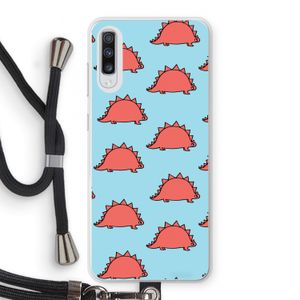 Dinosawrr: Samsung Galaxy A70 Transparant Hoesje met koord