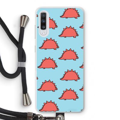 Dinosawrr: Samsung Galaxy A70 Transparant Hoesje met koord