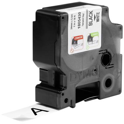Labeltape DYMO IND RHINO 1805430 Vinyl Tapekleur: Wit Tekstkleur:Zwart 24 mm 5.5 m