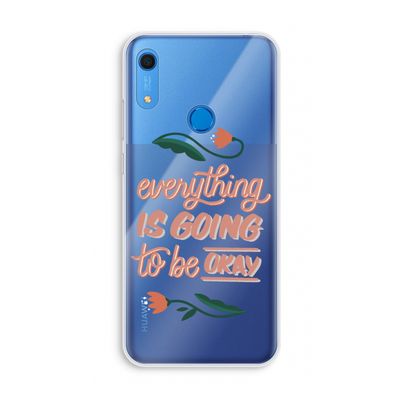 Optimistic flower girl: Huawei Y6s Transparant Hoesje