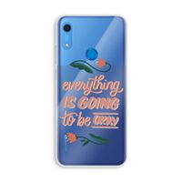 Optimistic flower girl: Huawei Y6s Transparant Hoesje