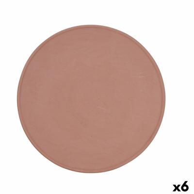 Onderbord Quid Mineral Terra cotta Keramisch 33 cm (6 Stuks)