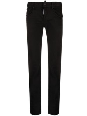 DSQUARED2 jean droit à patch logo - Noir