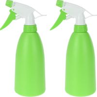 Set van 2x groene plantenspuiten 480 ml