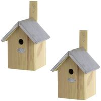 2x Vogelhuisjes/nestkastjes pimpelmees / pimpelmeesjes 32 cm - thumbnail