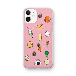 Happy bento friends: iPhone 12 mini Transparant Hoesje