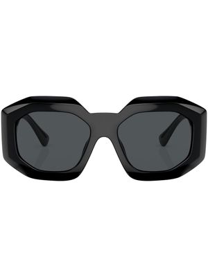 Versace Eyewear lunettes de soleil à plaque Medusa - Noir