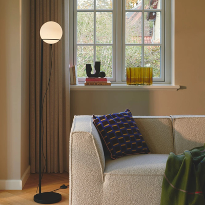 Staande lamp glas Wilson opaal glas 159 cm