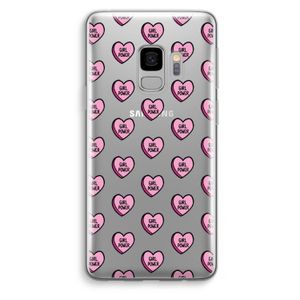 GIRL POWER: Samsung Galaxy S9 Transparant Hoesje