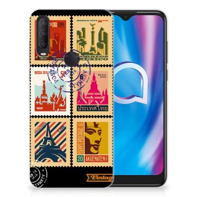 Alcatel 1S (2020) | Silliconen Back Cover | Postzegels
