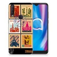 Alcatel 1S (2020) | Silliconen Back Cover | Postzegels